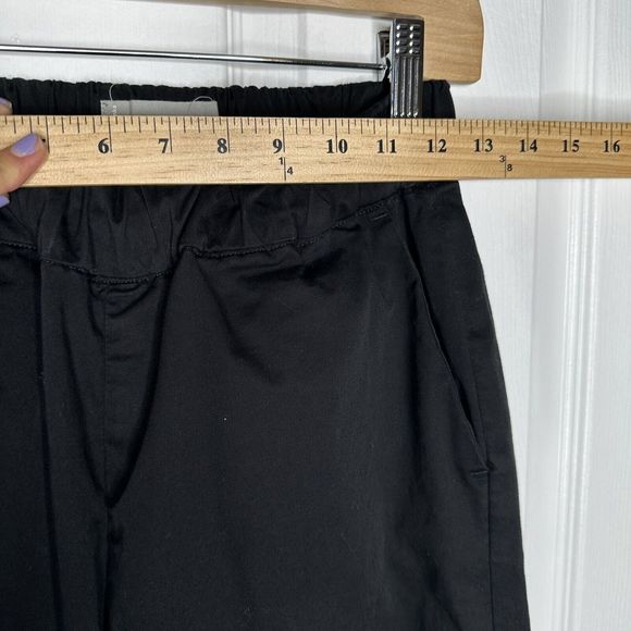 EVERLANE Organic Cotton the Easy Pants Elastic Waist Black Sz 4 - Picture 7 of 12